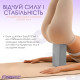 Блок для йоги EasyFit EVA, 23х15,5х7,5 см, сірий