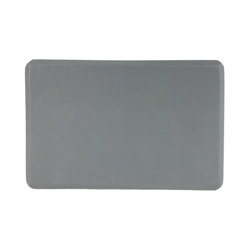 Блок для йоги EasyFit, Довжина 23 см, Ширина 15,5 см, Піна EVA, Сірий