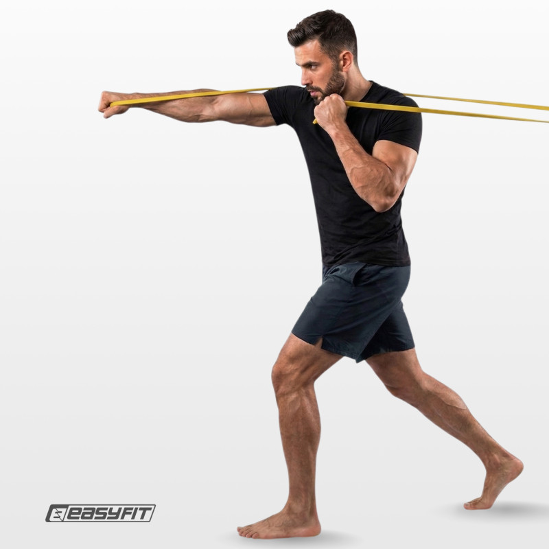 Борцовская резина EasyFit - жгут 10 м желтый (Medium)