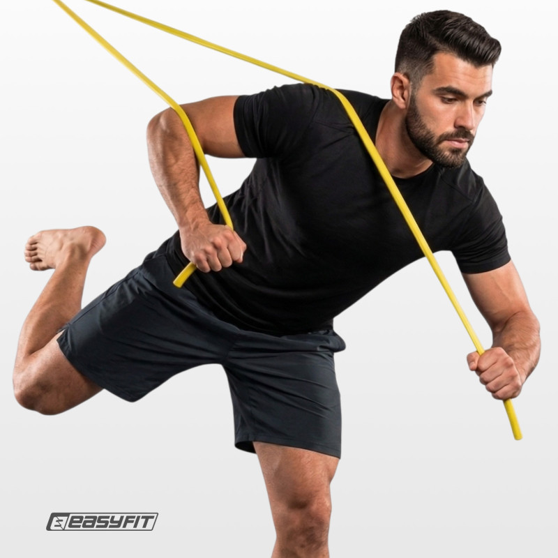 Борцовская резина EasyFit - жгут 10 м желтый (Medium)