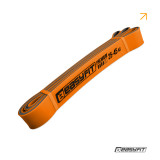 Двошарова резинка для підтягування та спорту EasyFit Premium, Опір 25-45 кг, Довжина 200 см, Ширина 3,2 см, Товщина 4,5 мм, Латекс, Помаранчевий