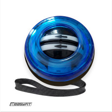 Еспандер кистьовий гіроскопічний EasyFit Gyro Ball (гіробол), Розмір: 7 × 7 × 5,6 см, LED-підсвітка, Вага 300 грам, Синій