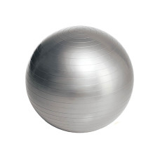 Мяч для фитнеса EasyFit, Диаметр 75 см, Максимальная нагрузка 120 кг, ПВХ, Серый