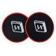 Диски для глайдингу EasyFit (пара), Діаметр 18 см, Максимальне навантаження 120 кг, Пластик, Червоний