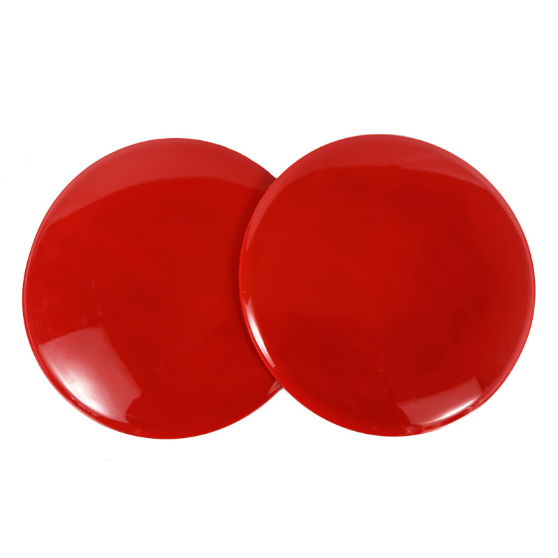 Диски для глайдингу EasyFit (пара), Діаметр 18 см, Максимальне навантаження 120 кг, Пластик, Червоний