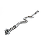 Гриф для штанги EasyFit Z-подібний, Довжина 1,2 м, Діаметр 25 мм, Хромована сталь, Вага 5 кг