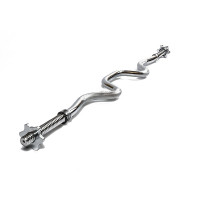 Гриф для штанги EasyFit Z-подібний, Довжина 1,2 м, Діаметр 25 мм, Хромована сталь, Вага 5 кг