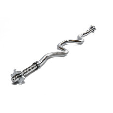 Гриф для штанги EasyFit Z-подібний, Довжина 1,2 м, Діаметр 25 мм, Хромована сталь, Вага 5 кг