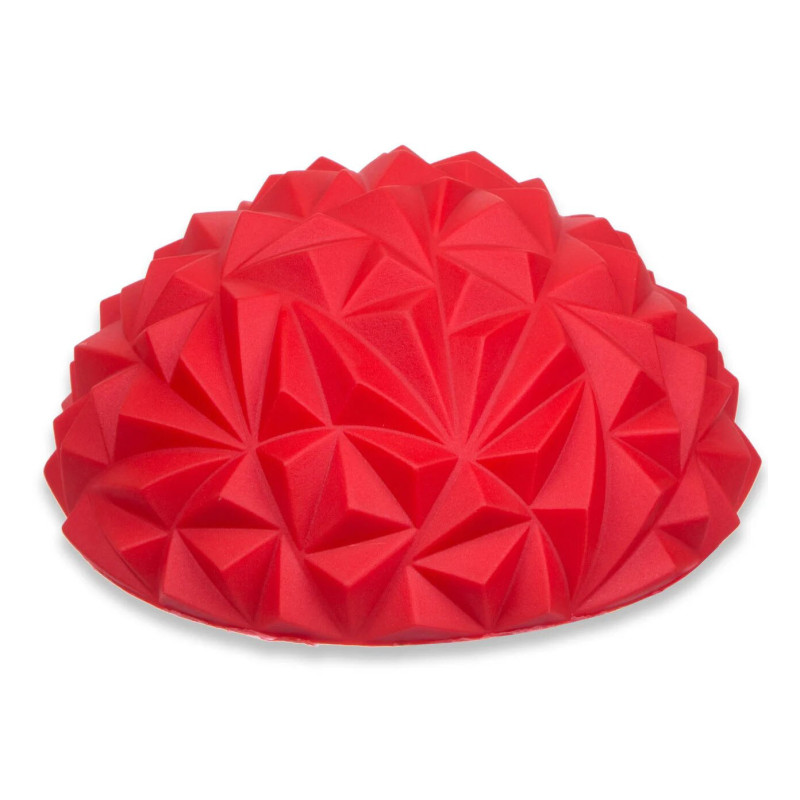 Полусфера массажная киндербол EasyFit Rif, Диаметр 16 см, Максимальная нагрузка 110 кг, Поливинилхлорид (PVC), Красный