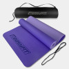 Двошаровий килимок EasyFit для пілатесу, фітнесу та йоги з чохлом, 183x61 см, товщина 6 мм, TPE/TC, ECO-Friendly, бузковий-світло-бузковий