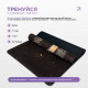 Килимок EasyFit BlackMoon для йоги, довжина 183 см, каучук/замша, чорний