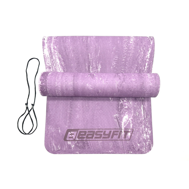 Premium Mat коврик EasyFit для фитнеса и пилатеса, 183x61 см, толщина 8 мм, PER, ECO-Friendly, фиолетовый