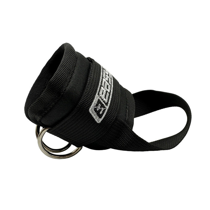 Манжета EasyFit R11 для тяги на липучке (с пяткой), Длина 25 см, Ширина 10 см, Оксфорд, Сталь, Черный