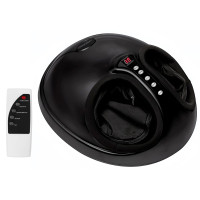 Лимфодренажный массажер для ног EasyFit с подогревом, 3 режима, Размер: 40,5х33х20 см, Вес 4,5 кг, Черный