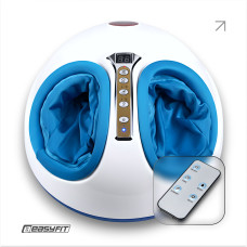 Масажер для ніг EasyFit лімфодренажний, 3 види масажу, Підігрів, Потужність 40 Вт, Білий