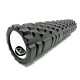 Масажний ролик (валик) EasyFit Grid Roller v.3.1, Довжина 60 см, Діаметр 14 см, Каркас із високоміцного пластику, Піна EVA з масажною поверхнею 3D, для МФР, фітнесу, йоги та реабілітації, Чорний