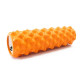 Массажный ролик (валик) EasyFit Grid Roller Extreme, Длина 45 см, Диаметр 14 см, каркас из высокопрочного пластика, Пена EVA с массажной поверхностью 3D, для МФР, фитнеса, йоги и реабилитации, Оранжевый