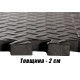 Татамі мат EasyFit SwallowTail-2 (пазл ластівчин хвіст з бортиком), Розмір 120x120 см, Товщина 20 мм, EVA-піна, Чорний