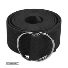 Ремінь для йоги EasyFit, чорний