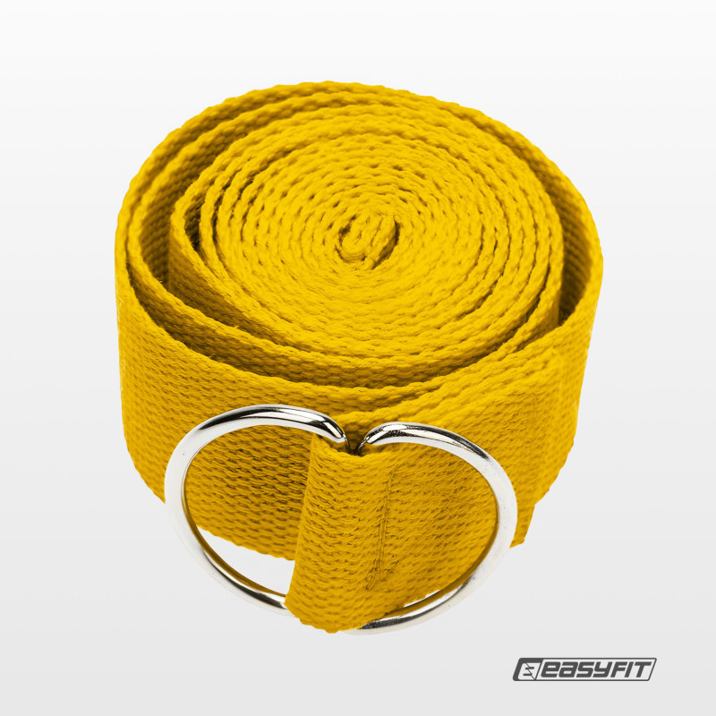 Ремень для йоги EasyFit желтый