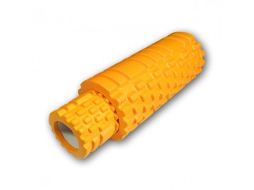 Массажный ролик EasyFit Grid Roller Double 33 см Оранжевый