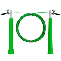 Швидкісна скакалка EasyFit Speed Cable Rope, Довжина до 3 м, Сталь, Пластик, Зелений