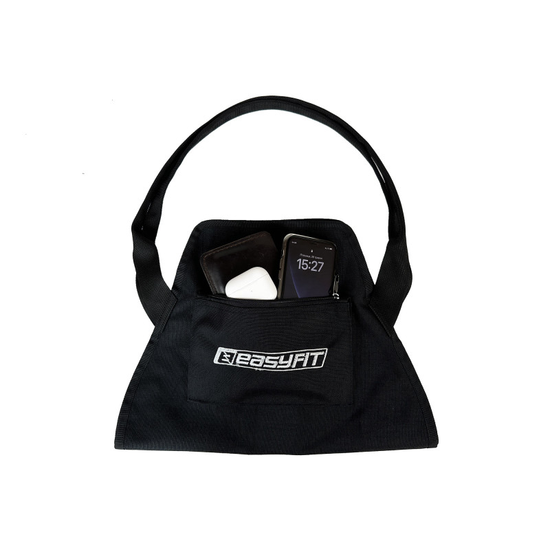 Сумка-переноска EasyFit универсальная, Длина 58 см, Ширина 38 см, Чёрный, Для переноски спортивных ковриков любого размера