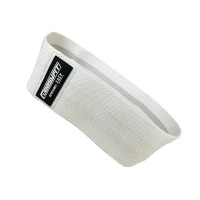 Тканевая резинка (эспандер) EasyFit EASY, Сопротивление 9-16 кг, Длина 76 см, Ширина 8 см, Хлопок, Белый