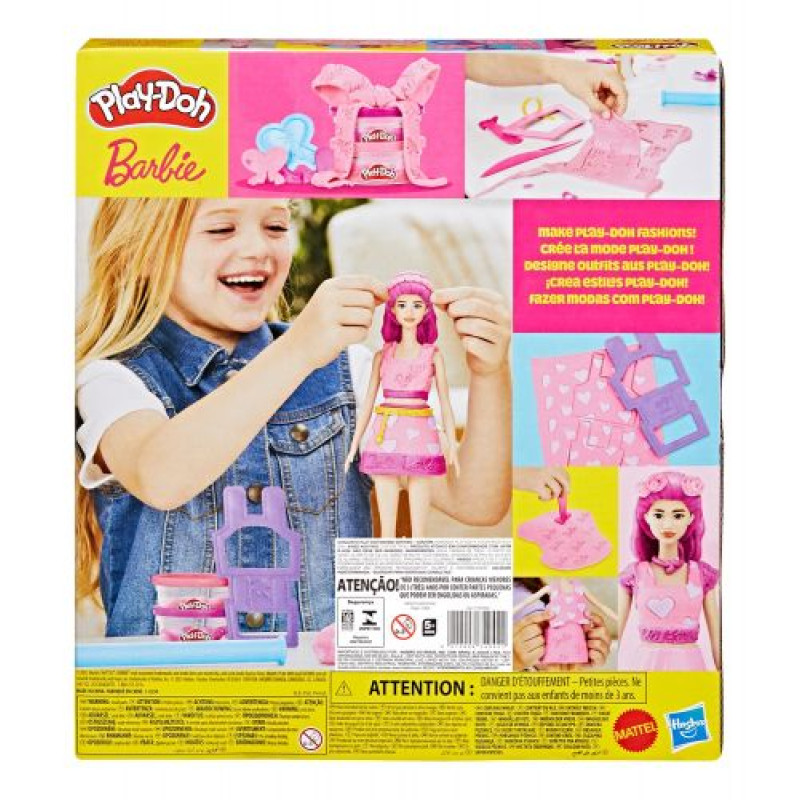 PD Набір для творчості з масою для ліплення Barbie. Серця та волосся