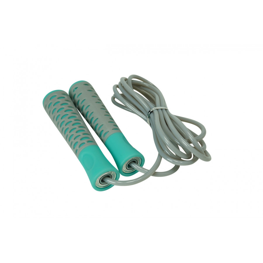 Скакалка PowerPlay 4206 Jump Rope PRO+ Сіро-м'ятна (2,75m.)