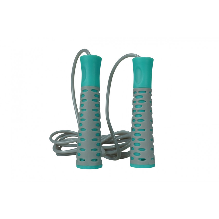 Скакалка PowerPlay 4206 Jump Rope PRO+ Сіро-м'ятна (2,75m.)