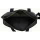 Мужская сумка из натуральной кожи Tiding Bag черная
