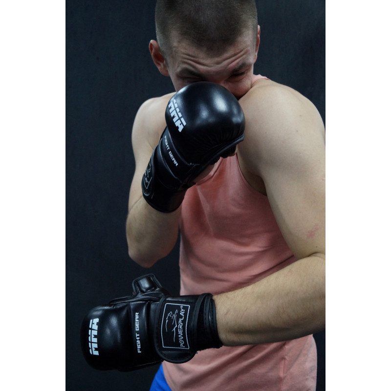 Перчатки для ММА PowerPlay 3026 Черные XS