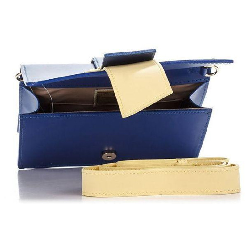 Шкіряний клатч Genuine Leather синій