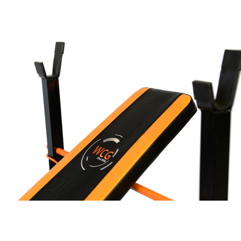 Скамья Для Жима WCG 0055 + Штанга 60 кг + Гантели