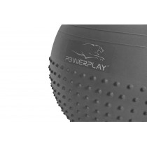 М'яч для фітнесу (фітбол) напівмасажний PowerPlay 4003 Ø65 cm Gymball Сірий + помпа М'яч для фітнесу (фітбол) напівмасажний PowerPlay 4003 Ø65 cm Gymball Сірий + помпа