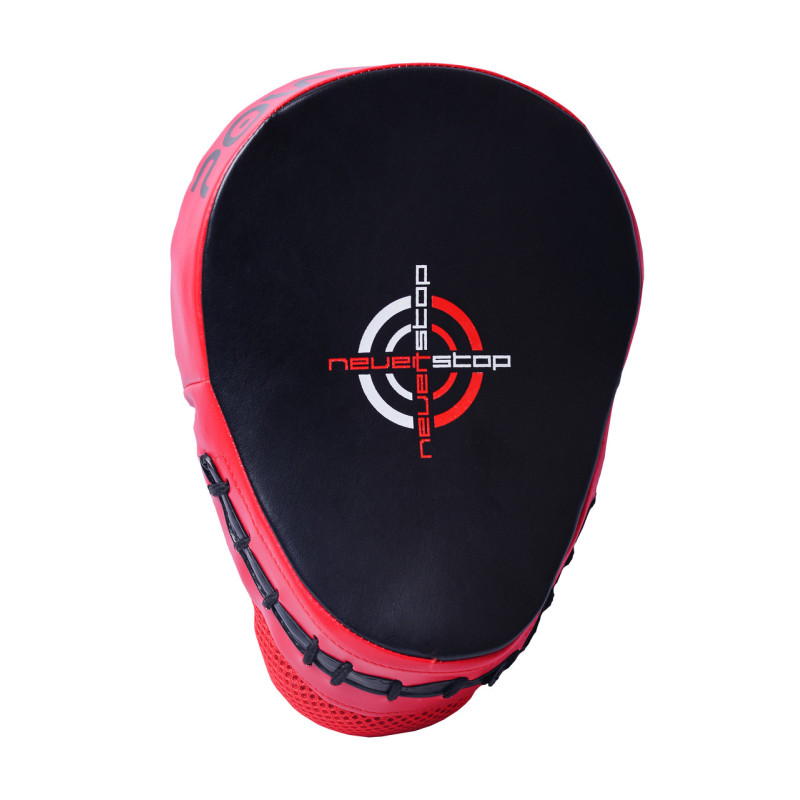 Лапи боксерські PowerPlay 3041 Чорно-Червоні PU [пара]