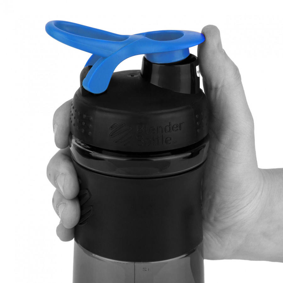 Шейкер спортивний (пляшка) BlenderBottle SportMixer Flip 28oz/820ml Black/Cyan