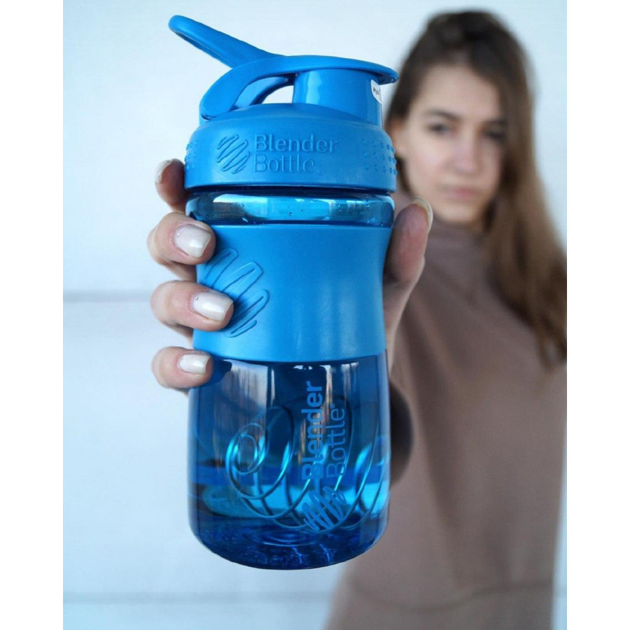 Шейкер спортивний (пляшка) BlenderBottle SportMixer Flip 20oz/590ml Cyan (Original)