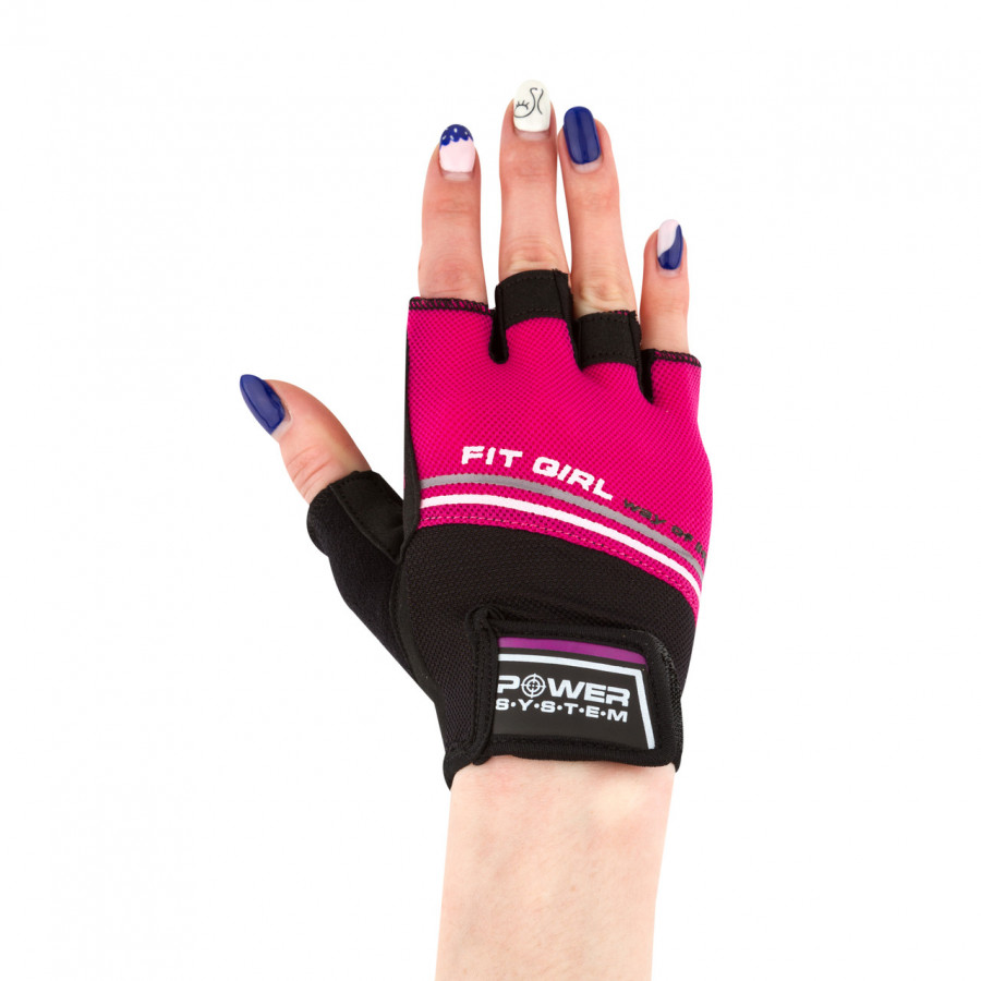 Рукавички для фітнесу Power System PS-2920 Fit Girl Evo Pink S
