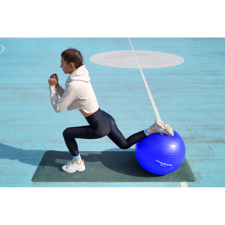 М'яч для фітнесу (фітбол) Power System PS-4018 Ø85 cm PRO Gymball Blue
