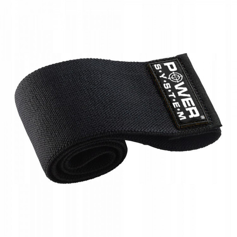 Тканева гумка для фітнесу та спорту Power System PS-4092 Booty Band LVL 2 Black/Green (d_80 см. навантаження 12-16кг.)
