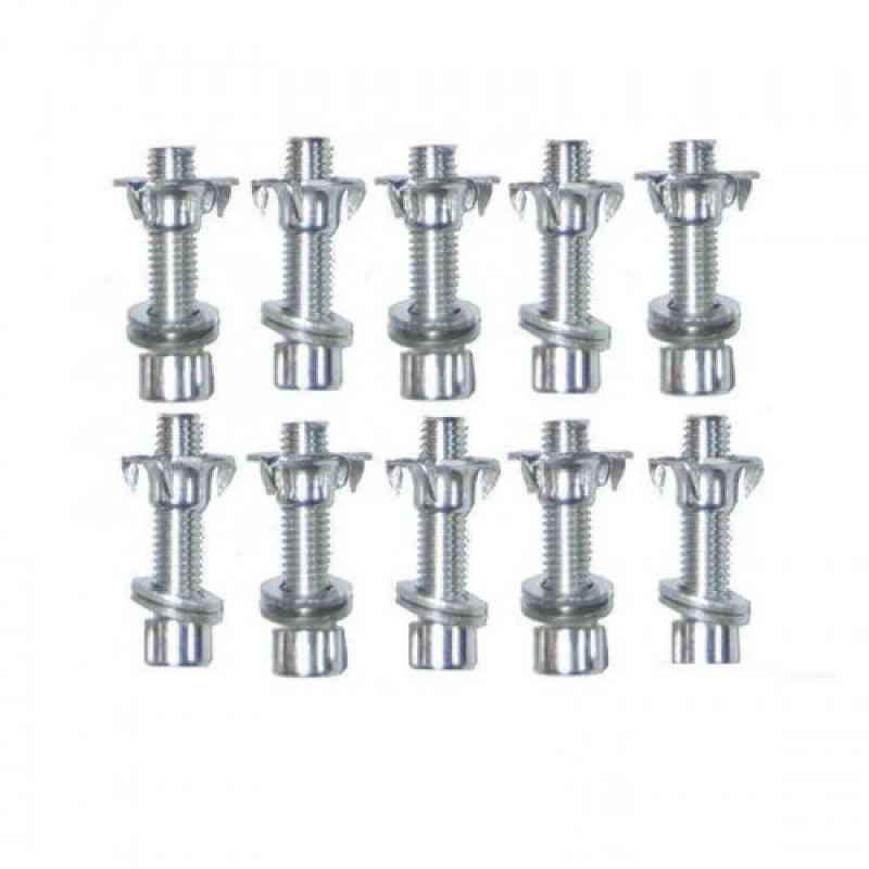 Набір зачепів для скеледроми пластикові 5 штук L-розмір із кріпленням