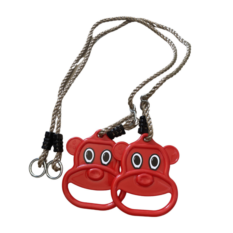 Кольца пластиковые на веревках для детских площадок WCG Teddy , акробатические кольца