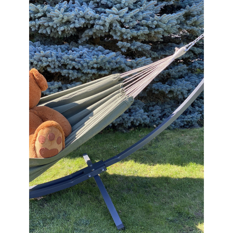 Монотонний гамак WISH червоний одномісний XL 200х100 WCG