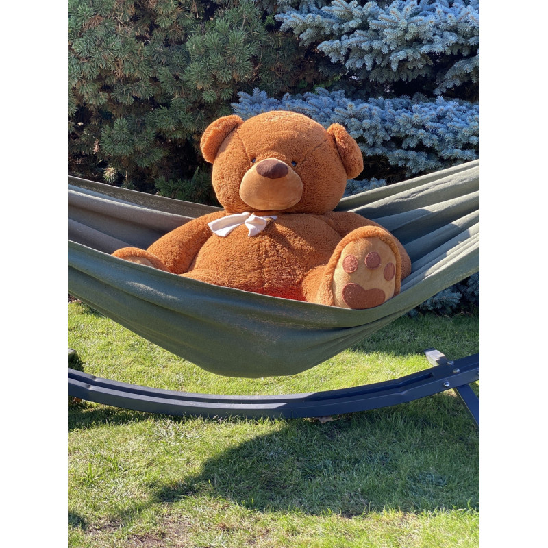 Монотонний гамак WISH червоний одномісний XL 200х100 WCG