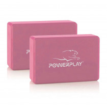 Блок для йоги 2 шт. (пара) PowerPlay 4006 Yoga Brick EVA Рожеві Блок для йоги 2 шт. (пара) PowerPlay 4006 Yoga Brick EVA Рожеві