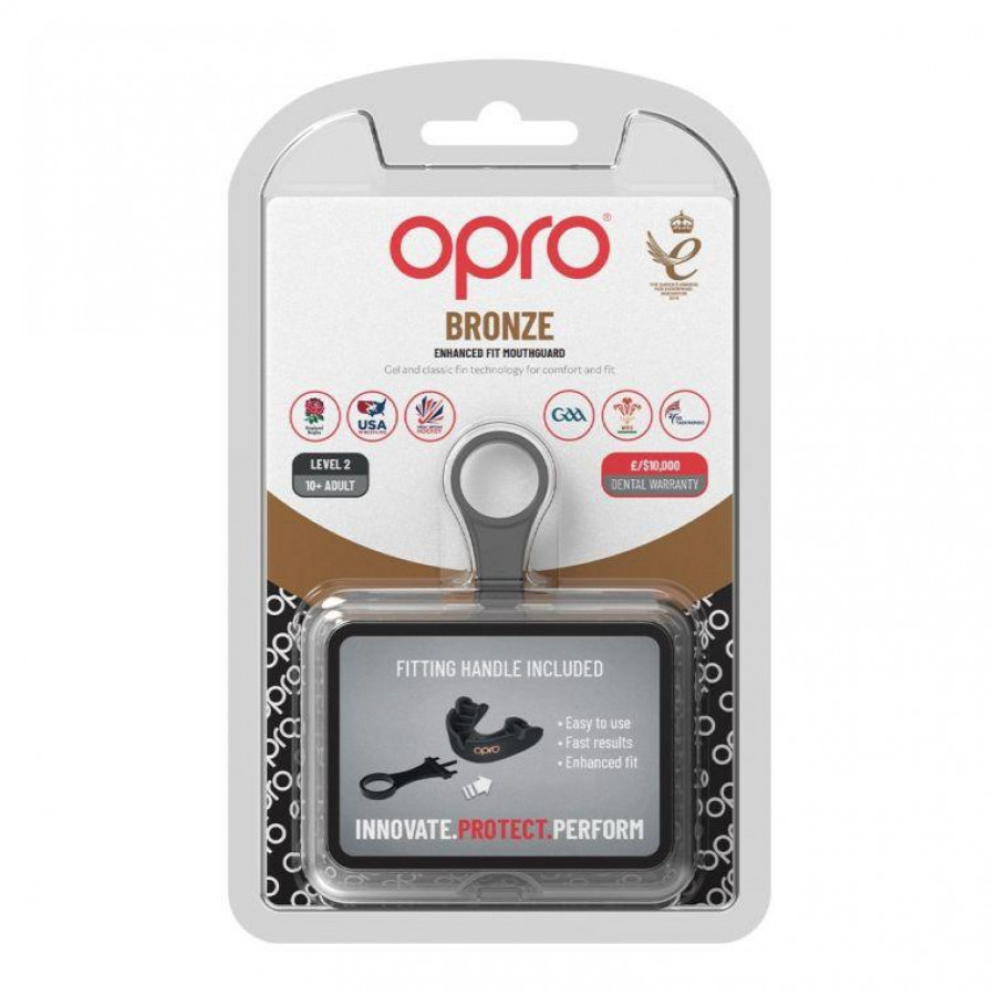 Капа боксерська OPRO Junior Bronze Black (art.002185001)