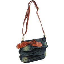 Женская сумка Fashion jeans bag темно-синяя