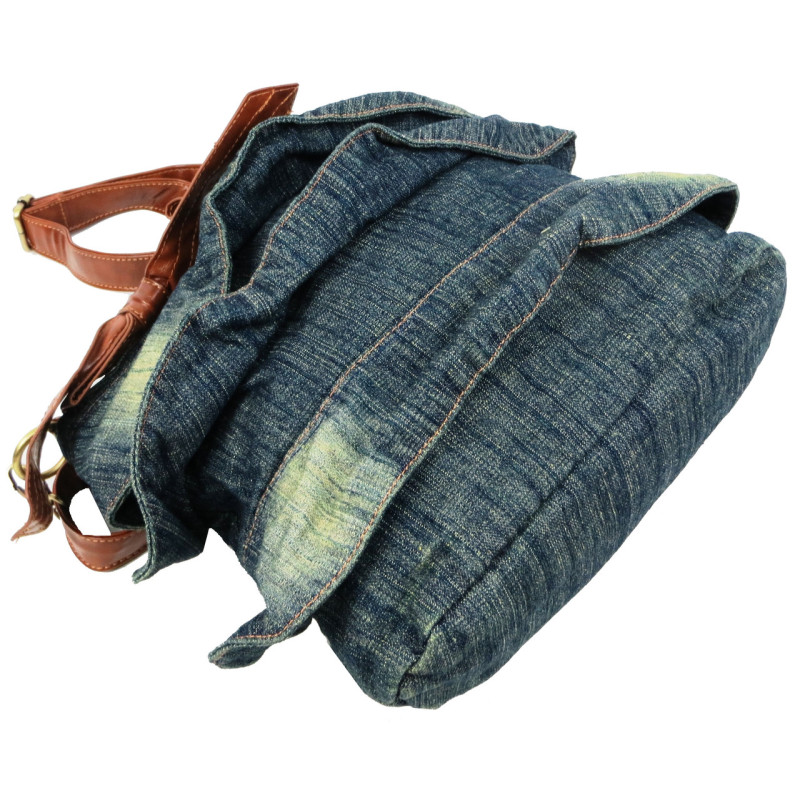Женская сумка Fashion jeans bag темно-синяя